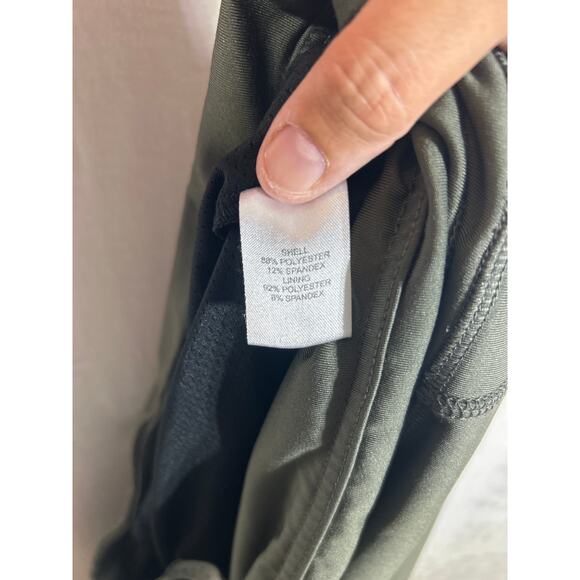 Sahalie Skort 1X Olive Green Long Shorts Skirt Pockets Drawstring - Picture 11 of 11